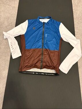Giro Men’s Blue/Brown Long Sleeve Cycling Jersey